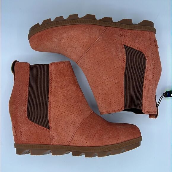 NWT Sorel Joan Of Artic Il Orange Suede Leather
Wedge Chelsea Boot 9.5 - Picture 8 of 11